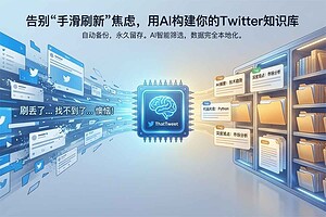 ThatTweet：自动保存推文的AI知识管理神器-BILI