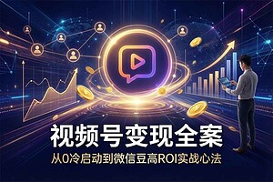2026视频号电商全链路实战课：从0起号到微信豆投放（含ROAS提升攻略）-BILI